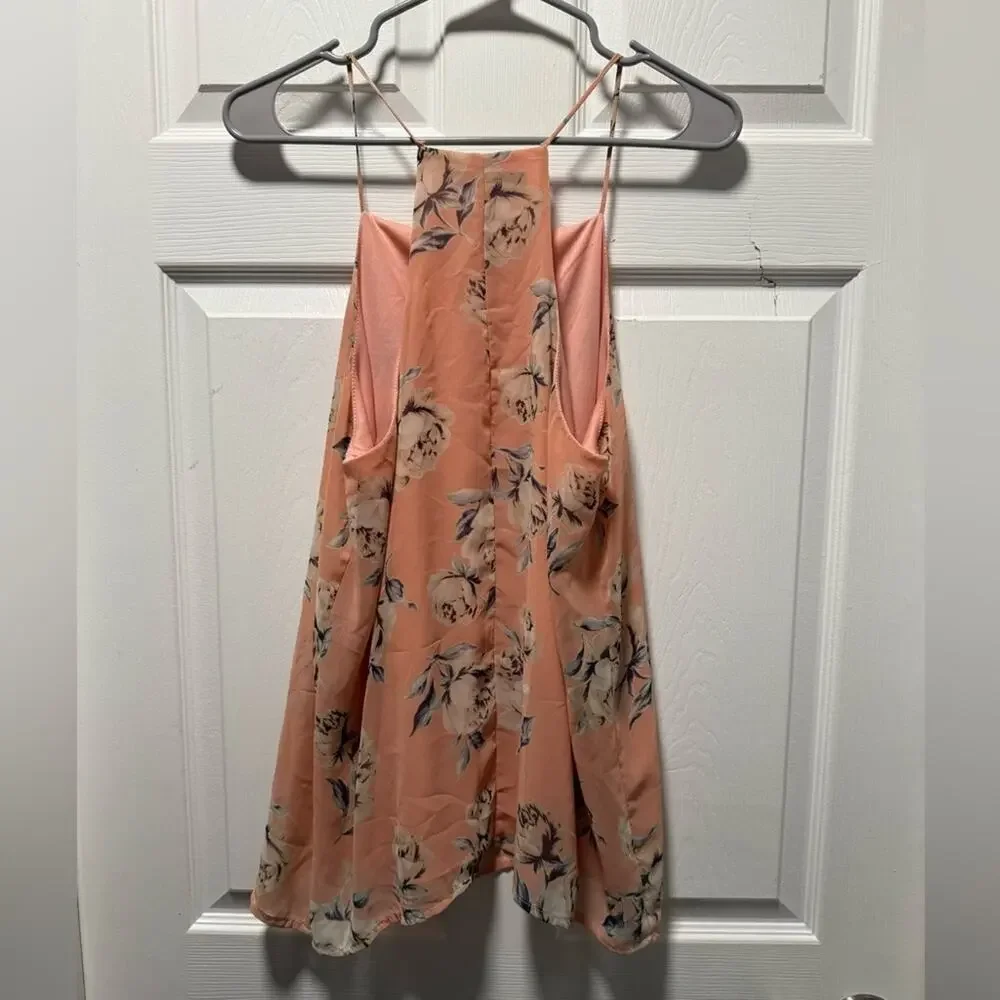 Boutique Plush Pink Floral Blouse Large - Picture 6 of 6